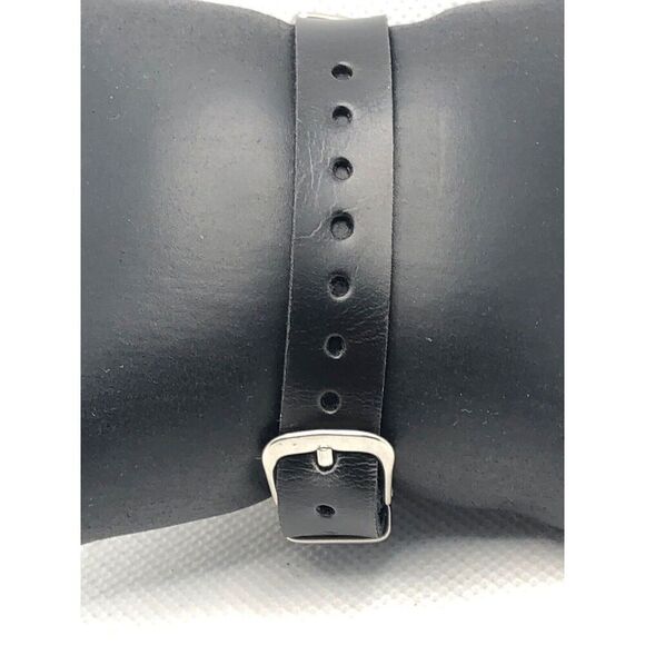 Fossil ES4473 Women's Black Leather Analog Rose Gold Dial Quartz Watch KS328 - Picture 4 of 9